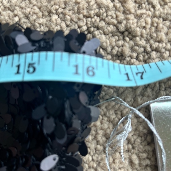 Sparkle & Fade 12 Days of Dresses Midnight Hour Black Sequin Strapless Mini 4 - Picture 4 of 16